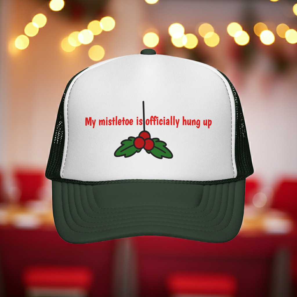 Funny Christmas Mistletoe Kiss Hat