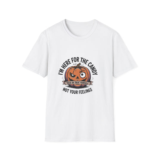 I'm Here For The Candy Halloween T-Shirt, Unisex Halloween Shirt, Trick or Treat Tee, Funny Halloween Gift, Spooky Season Apparel
