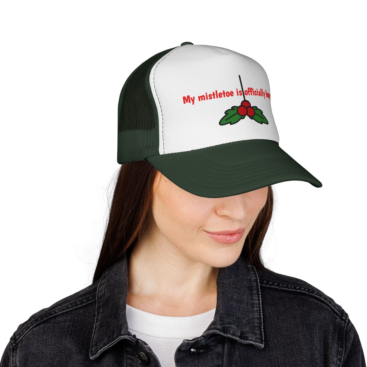 Funny Christmas Mistletoe Kiss Hat