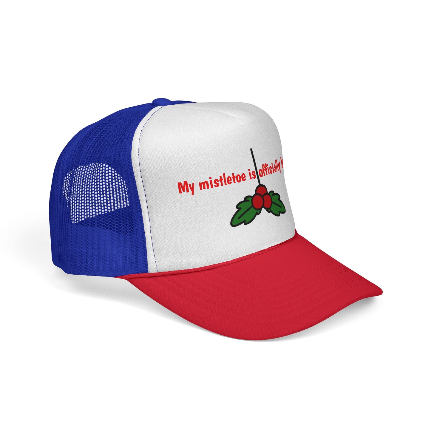 Funny Christmas Mistletoe Kiss Hat