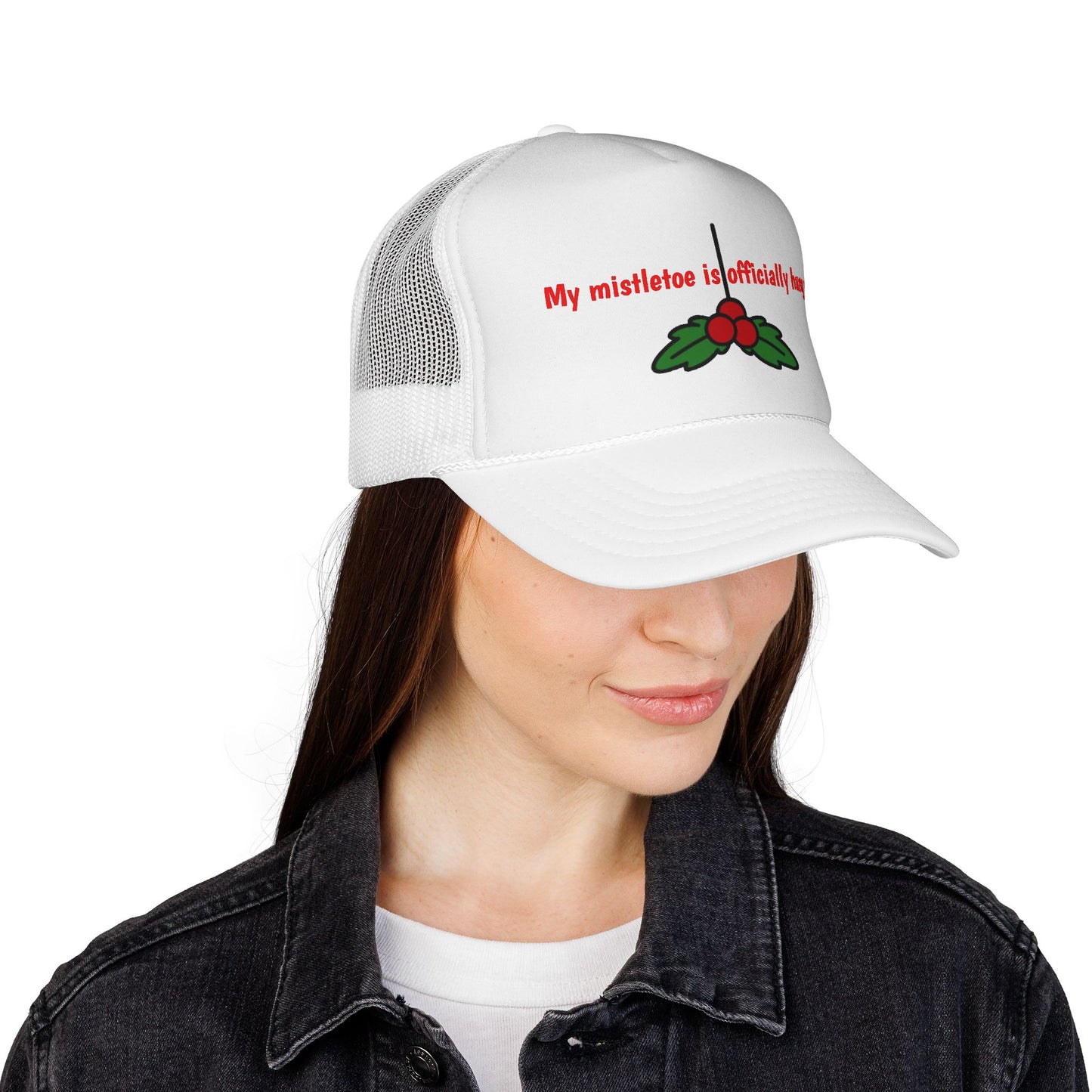 Funny Christmas Mistletoe Kiss Hat
